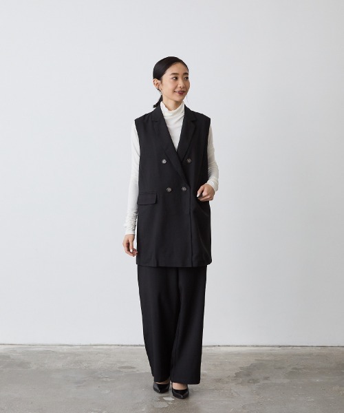 MOM：ダブルボタンテーラードベストセットアップ（スーツセット