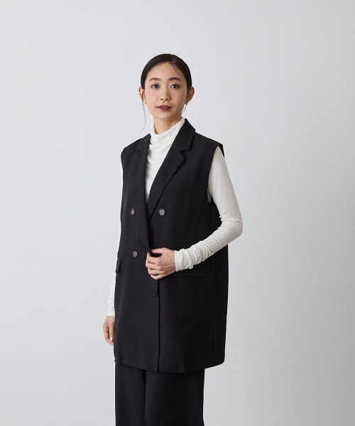 MOM：ダブルボタンテーラードベストセットアップ（スーツセット