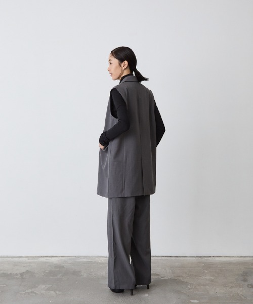 MOM：ダブルボタンテーラードベストセットアップ（スーツセット