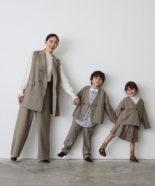 セール】MOM：ダブルボタンテーラードベストセットアップ（スーツ
