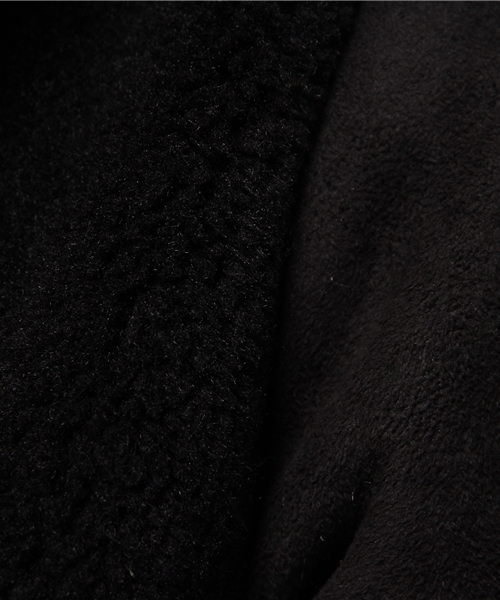 Another Edition（アナザーエディション）の「フェイクムートンコンビコート/AEBC F/MOUTON COMBI CT（ムートンコート・レディース・ベージュ/ブラック・MEDIUM/SMALL）」の19枚目の写真