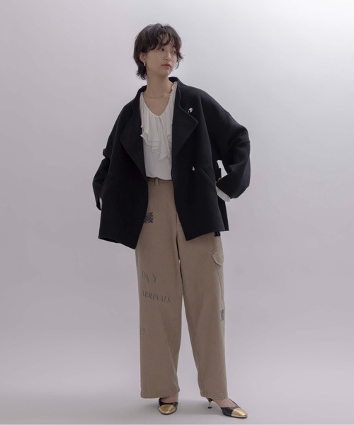 Eimee Law(エイミーロウ)の「フリルカラーブラウス(シャツ/ブラウス・レディース・ライトグレー/ネイビー/アイボリー/ブラック・FREE)」の22枚目の写真