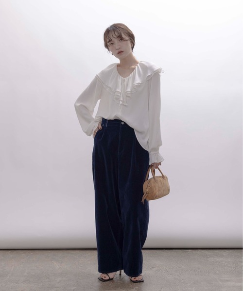 フリルカラーブラウス Eimee Law│Eimee Law & LHELBIE 公式オンライン