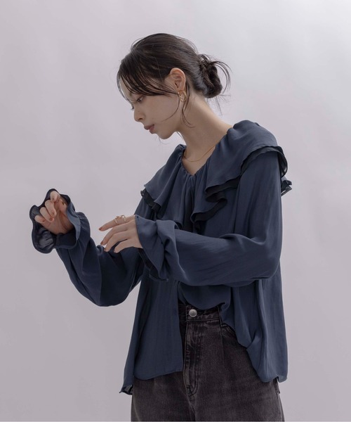 フリルカラーブラウス Eimee Law│Eimee Law & LHELBIE 公式オンライン