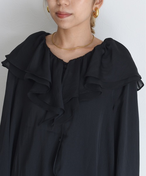 セール】フリルカラーブラウス（シャツ/ブラウス）｜Eimee Law