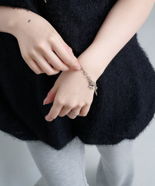 Kastane（カスタネ）の「【fiw.】チャームブレス（ブレスレット・レディース・シルバー・FREE）」の7枚目の写真