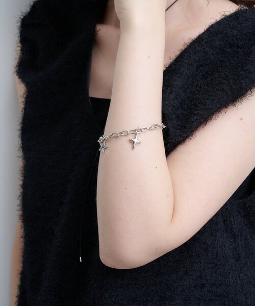 Kastane（カスタネ）の「【fiw.】チャームブレス（ブレスレット・レディース・シルバー・FREE）」の6枚目の写真