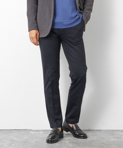 NOLLEY’S（ノーリーズ）の「《ビジカジ対応》ハイゲージ 撚り杢 ツイルスリムフィット 25AW（その他パンツ・メンズ・ネイビー/インディゴブルー/ブラック・XL/L/M/S）」の3枚目の写真