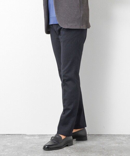 NOLLEY’S（ノーリーズ）の「《ビジカジ対応》ハイゲージ 撚り杢 ツイルスリムフィット 25AW（その他パンツ・メンズ・ネイビー/インディゴブルー/ブラック・XL/L/M/S）」の5枚目の写真