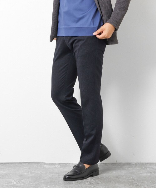 NOLLEY’S（ノーリーズ）の「《ビジカジ対応》ハイゲージ 撚り杢 ツイルスリムフィット 25AW（その他パンツ・メンズ・ネイビー/インディゴブルー/ブラック・XL/L/M/S）」の6枚目の写真
