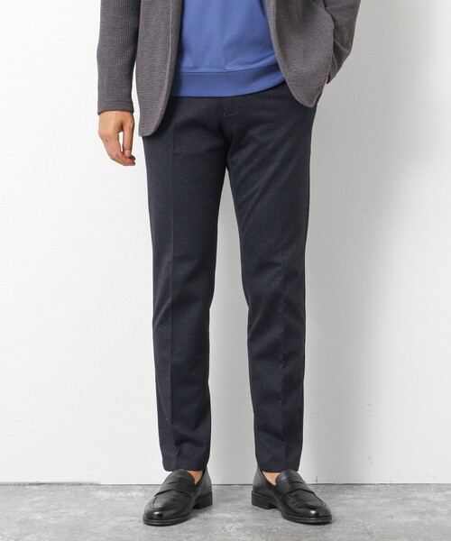 NOLLEY’S（ノーリーズ）の「《ビジカジ対応》ハイゲージ 撚り杢 ツイルスリムフィット 25AW（その他パンツ・メンズ・ネイビー/インディゴブルー/ブラック・XL/L/M/S）」の10枚目の写真