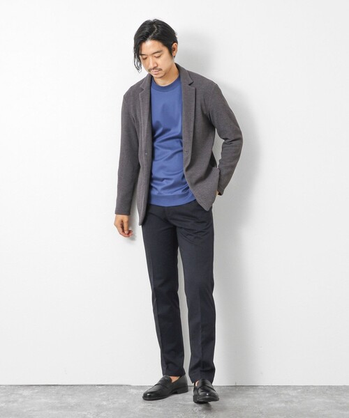 NOLLEY’S（ノーリーズ）の「《ビジカジ対応》ハイゲージ 撚り杢 ツイルスリムフィット 25AW（その他パンツ・メンズ・ネイビー/インディゴブルー/ブラック・XL/L/M/S）」の11枚目の写真