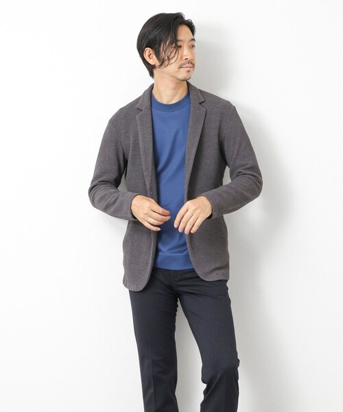 NOLLEY’S（ノーリーズ）の「《ビジカジ対応》ハイゲージ 撚り杢 ツイルスリムフィット 25AW（その他パンツ・メンズ・ネイビー/インディゴブルー/ブラック・XL/L/M/S）」の12枚目の写真