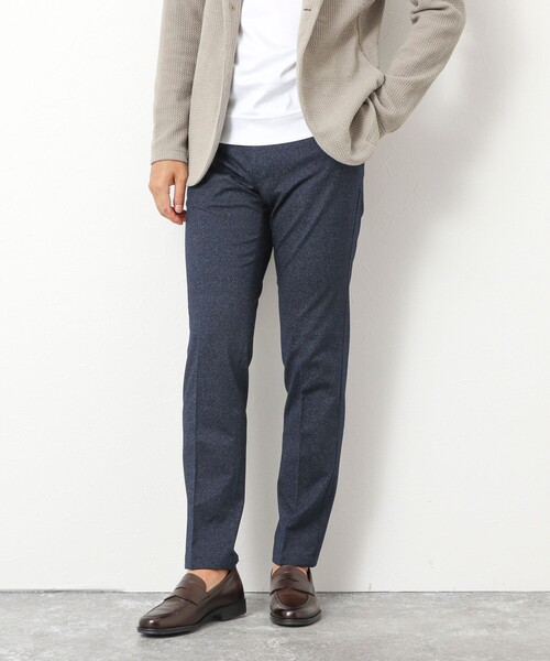 NOLLEY’S（ノーリーズ）の「《ビジカジ対応》ハイゲージ 撚り杢 ツイルスリムフィット 25AW（その他パンツ・メンズ・ネイビー/インディゴブルー/ブラック・XL/L/M/S）」の15枚目の写真