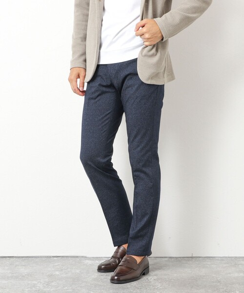 NOLLEY’S（ノーリーズ）の「《ビジカジ対応》ハイゲージ 撚り杢 ツイルスリムフィット 25AW（その他パンツ・メンズ・ネイビー/インディゴブルー/ブラック・XL/L/M/S）」の16枚目の写真