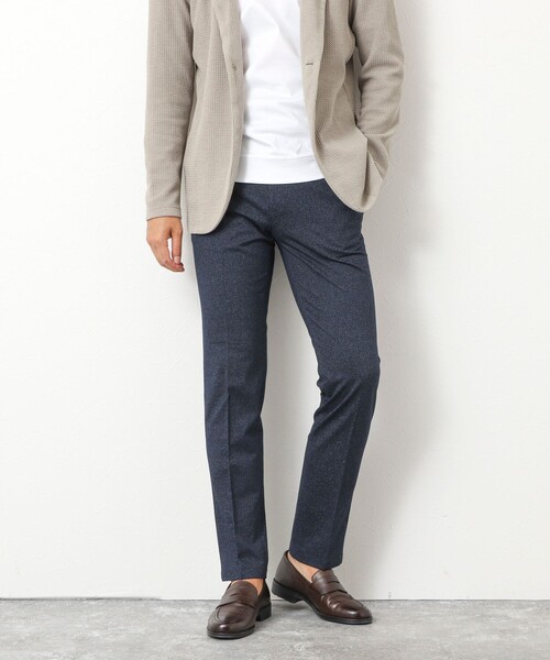 NOLLEY’S（ノーリーズ）の「《ビジカジ対応》ハイゲージ 撚り杢 ツイルスリムフィット 25AW（その他パンツ・メンズ・ネイビー/インディゴブルー/ブラック・XL/L/M/S）」の20枚目の写真