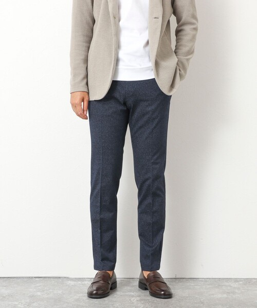 NOLLEY’S（ノーリーズ）の「《ビジカジ対応》ハイゲージ 撚り杢 ツイルスリムフィット 25AW（その他パンツ・メンズ・ネイビー/インディゴブルー/ブラック・XL/L/M/S）」の21枚目の写真