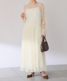 COLLAGE GALLARDAGALANTE（コラージュガリャルダガランテ）の「シアーギャザーワンピース（ワンピース）」