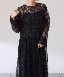 シアーギャザーワンピース