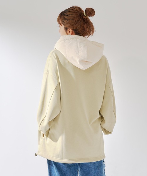 セール】【Deux Allures/ドゥ アリュール】ナカワタフードトレーナー