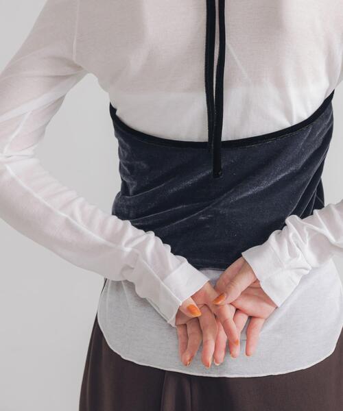 URBAN RESEARCH（アーバンリサーチ）の「強撚シアーカットソー（Tシャツ/カットソー・レディース・ブラウン/ブラック/ホワイト/レッド系その他・FREE）」の22枚目の写真