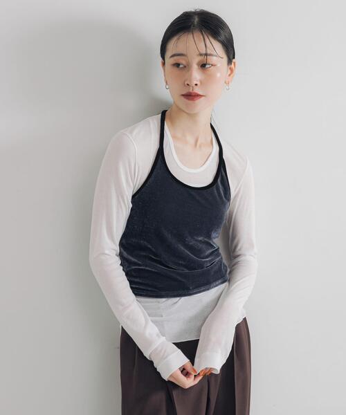 URBAN RESEARCH(アーバンリサーチ)の「強撚シアーカットソー(Tシャツ/カットソー・レディース・ブラウン/ブラック/ホワイト/レッド系その他・FREE)」の11枚目の写真