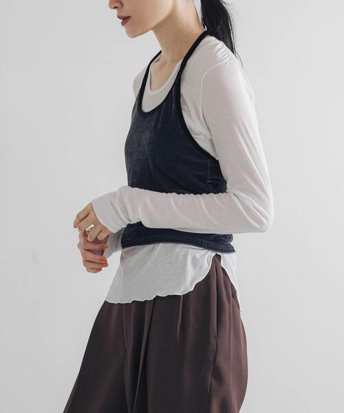 URBAN RESEARCH(アーバンリサーチ)の「強撚シアーカットソー(Tシャツ/カットソー・レディース・ブラウン/ブラック/ホワイト/レッド系その他・FREE)」の12枚目の写真