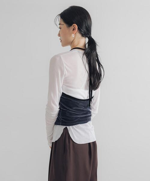 URBAN RESEARCH(アーバンリサーチ)の「強撚シアーカットソー(Tシャツ/カットソー・レディース・ブラウン/ブラック/ホワイト/レッド系その他・FREE)」の13枚目の写真