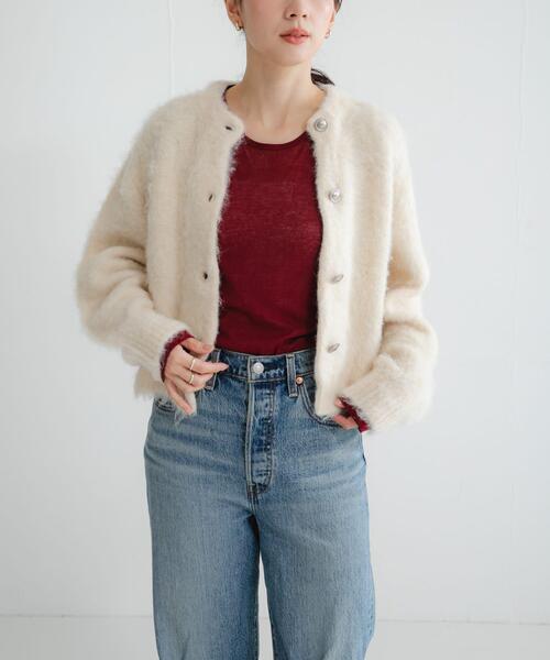 URBAN RESEARCH（アーバンリサーチ）の「強撚シアーカットソー（Tシャツ/カットソー・レディース・ブラウン/ブラック/ホワイト/レッド系その他・FREE）」の19枚目の写真