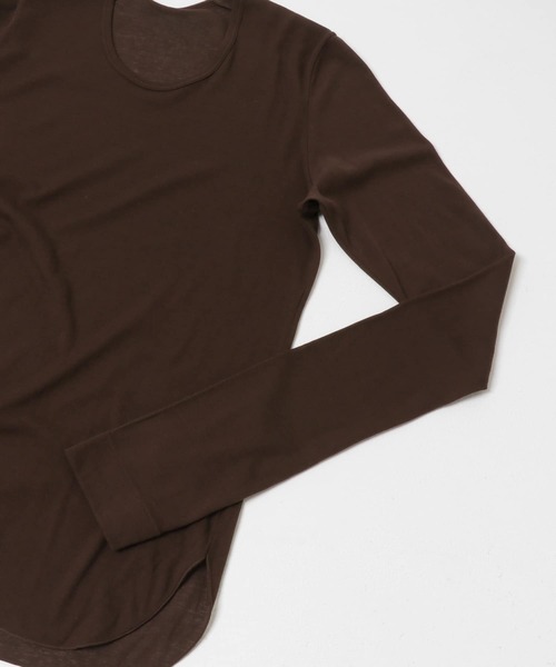 URBAN RESEARCH（アーバンリサーチ）の「強撚シアーカットソー（Tシャツ/カットソー・レディース・ブラウン/ブラック/ホワイト/レッド系その他・FREE）」の5枚目の写真