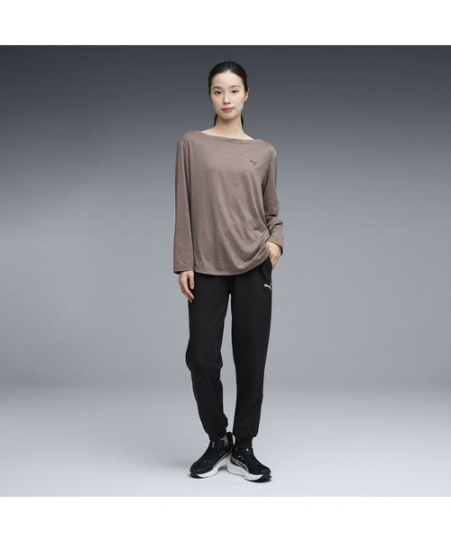 PUMA(プーマ)の「PUMA プーマ ウィメンズ トレーニング スタジオ 長袖 Tシャツ(Tシャツ/カットソー・レディース・ブラック/ブロンズ・SMALL/MEDIUM/LARGE/X-LARGE)」の4枚目の写真
