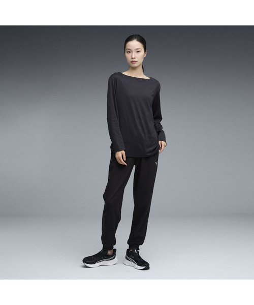 PUMA(プーマ)の「PUMA プーマ ウィメンズ トレーニング スタジオ 長袖 Tシャツ(Tシャツ/カットソー・レディース・ブラック/ブロンズ・SMALL/MEDIUM/LARGE/X-LARGE)」の11枚目の写真