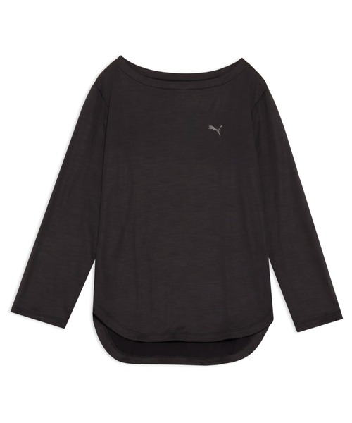 PUMA(プーマ)の「PUMA プーマ ウィメンズ トレーニング スタジオ 長袖 Tシャツ(Tシャツ/カットソー・レディース・ブラック/ブロンズ・SMALL/MEDIUM/LARGE/X-LARGE)」の2枚目の写真