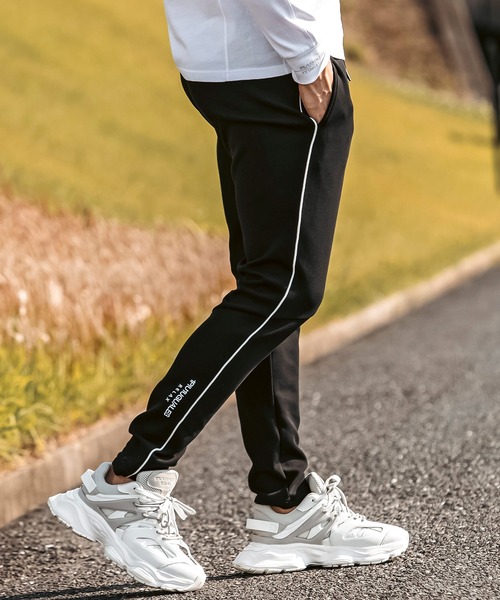 ウノピゥウノウグァーレトレ リラックス（1PIU1UGUALE3 RELAX）/1PIU1UGUALE3 RELAX パイピングスムースジョガーパンツ 1PIU1UGUALE3 RELAX(ウノピゥウノウグァーレトレ リラックス