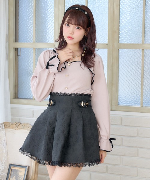 ROJITA（ロジータ）の「花柄ジャガードミニスカパン（スカート・レディース・マルチ/ベージュ/ブラック・FREE）」の17枚目の写真