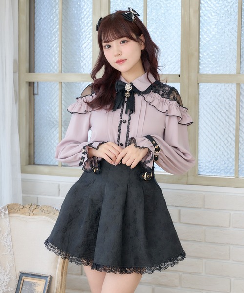 ROJITA（ロジータ）の「花柄ジャガードミニスカパン（スカート・レディース・マルチ/ベージュ/ブラック・FREE）」の15枚目の写真