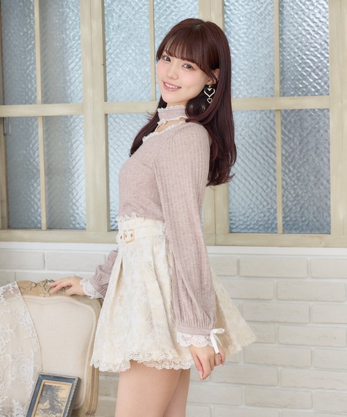 ROJITA（ロジータ）の「花柄ジャガードミニスカパン（スカート・レディース・マルチ/ベージュ/ブラック・FREE）」の11枚目の写真