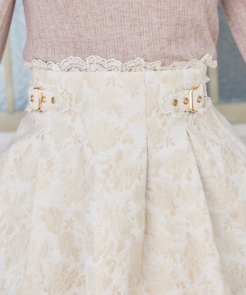 ROJITA（ロジータ）の「花柄ジャガードミニスカパン（スカート・レディース・マルチ/ベージュ/ブラック・FREE）」の21枚目の写真