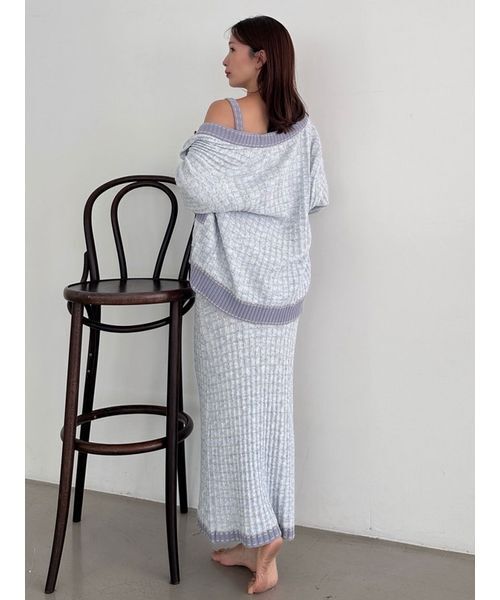 セール】ラメニットツイードカーディガン（ルームウェア/パジャマ