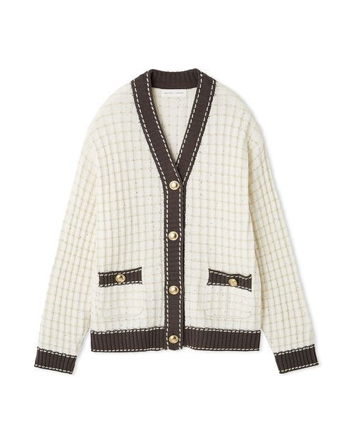 ラメニットツイードカーディガン（ルームウェア/パジャマ）｜SNIDEL