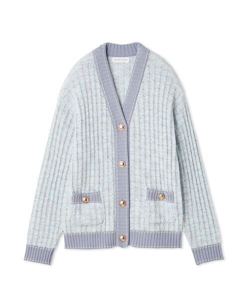 ラメニットツイードカーディガン（ルームウェア/パジャマ）｜SNIDEL