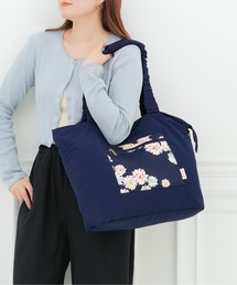 【PAUL & JOE ACCESSOIRES /ポール アンド ジョー アクセソワ 】 巾着付きトラベルトート クリザンテーム柄