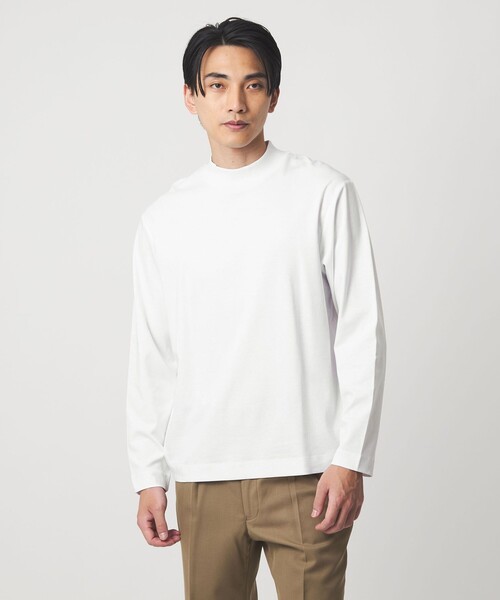 L/A ポンチ モックネック カットソー -抗菌-（Tシャツ/カットソー