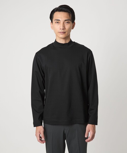 セール】L/A ポンチ モックネック カットソー -抗菌-（Tシャツ