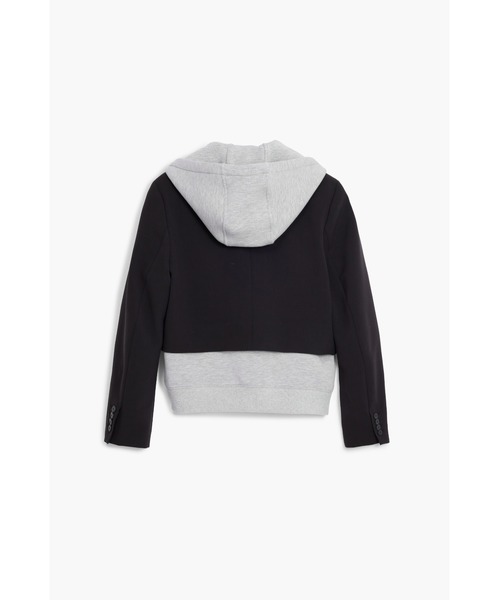 Desigual（デシグアル）の「バイカラー フード付き ニットジャケット ブラック（テーラードジャケット・レディース・ブラック・S/M/L/XL/XS）」の3枚目の写真