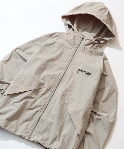THRASHER(スラッシャー)の「【THRASHER/スラッシャー】プリントシェルジャケット/マウンテンパーカー UVカット・撥水(ナイロンジャケット・メンズ・ライトグレー/ブラック/カーキ・M/L/XL)」の9枚目の写真