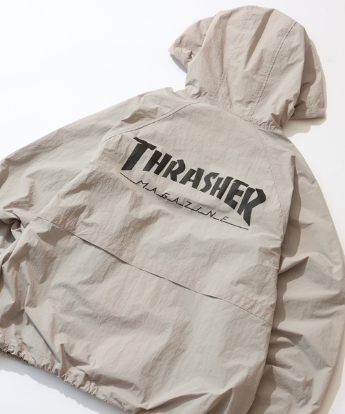 THRASHER(スラッシャー)の「【THRASHER/スラッシャー】プリントシェルジャケット/マウンテンパーカー UVカット・撥水(ナイロンジャケット・メンズ・ライトグレー/ブラック/カーキ・M/L/XL)」の10枚目の写真