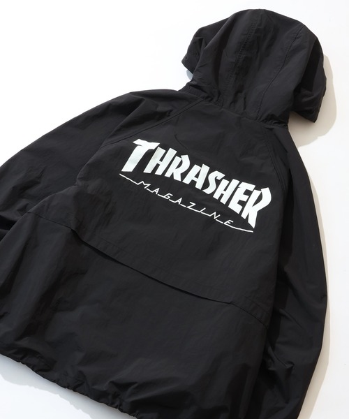 THRASHER(スラッシャー)の「【THRASHER/スラッシャー】プリントシェルジャケット/マウンテンパーカー UVカット・撥水(ナイロンジャケット・メンズ・ライトグレー/ブラック/カーキ・M/L/XL)」の8枚目の写真