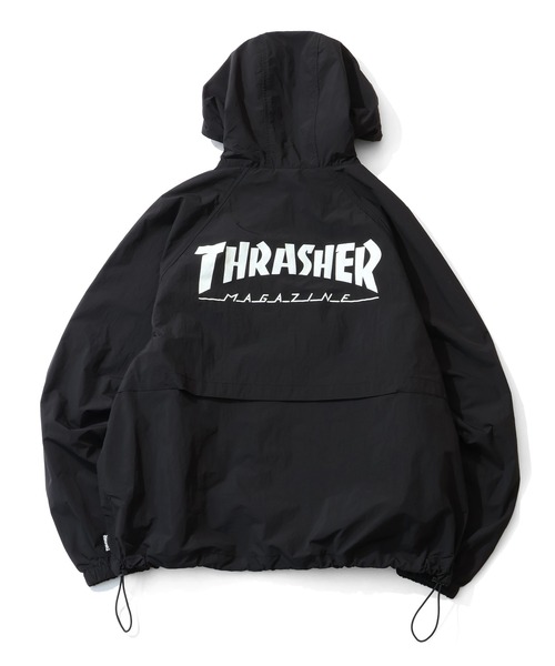 【美品】　AA HARDWEAR ダブルエー　THRASHER スラッシャー　黒 THRASHER/スラッシャー】プリントシェルジャケット/マウンテン