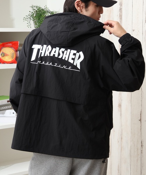 THRASHER ブラックナイロンジャケット THRASHER ナイロンジャケット 「THRASHER/スラッシャー